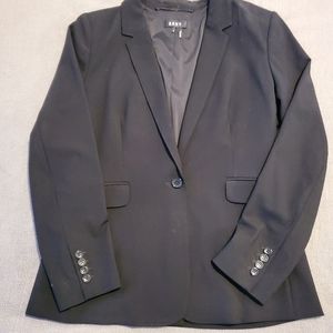 DKNY Bkack One Button Bkazer